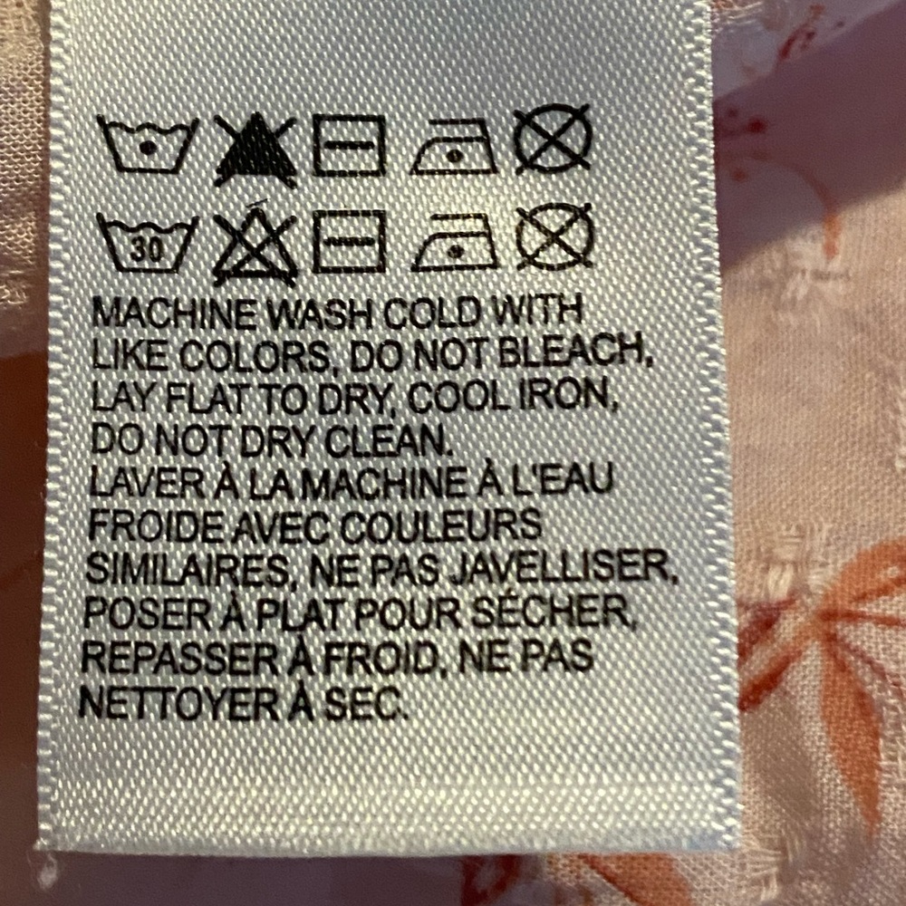Lucky Brand Pink XL Blouse made with Environmentally Safe Model - Picture 9 of 9